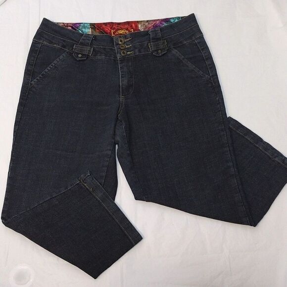 Y2K Black Wash Low Rise Straight Fit Capri Jeans Plussize 14 - Picture 3 of 15